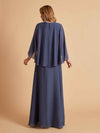 Elegant A-line Chiffon Long Sleeves Mother of the Brides Dresses Online