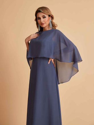 Elegant A-line Chiffon Long Sleeves Mother of the Brides Dresses Online