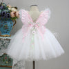Robe de bal en dentelle appliquée pour fille de fleur pour mariage robe de concours tulle pour enfants