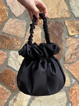 Satin purse bag Cocktail bag Simple and elegant bag Evening bag