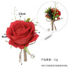 New Rose Corsage Wedding Men Groomsmen Brooch Outdoor Party Decoration, CG6688