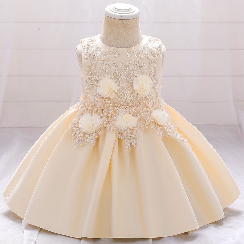 Robes de demoiselle d'honneur pour petites filles robes de fête pour filles élégante de soirée de bal d'anniversaire
