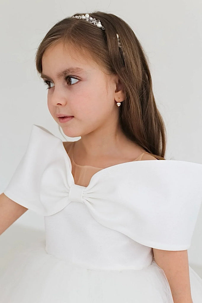 Flower Girl Dresses Weddings Princess Tulle Appliqued Sash Kids Girls 'Pageant Gowns First Holy Communion Dresses