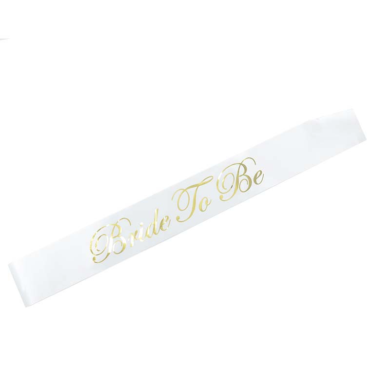 Bachelorette pre-wedding bachelor night party bride to be sash