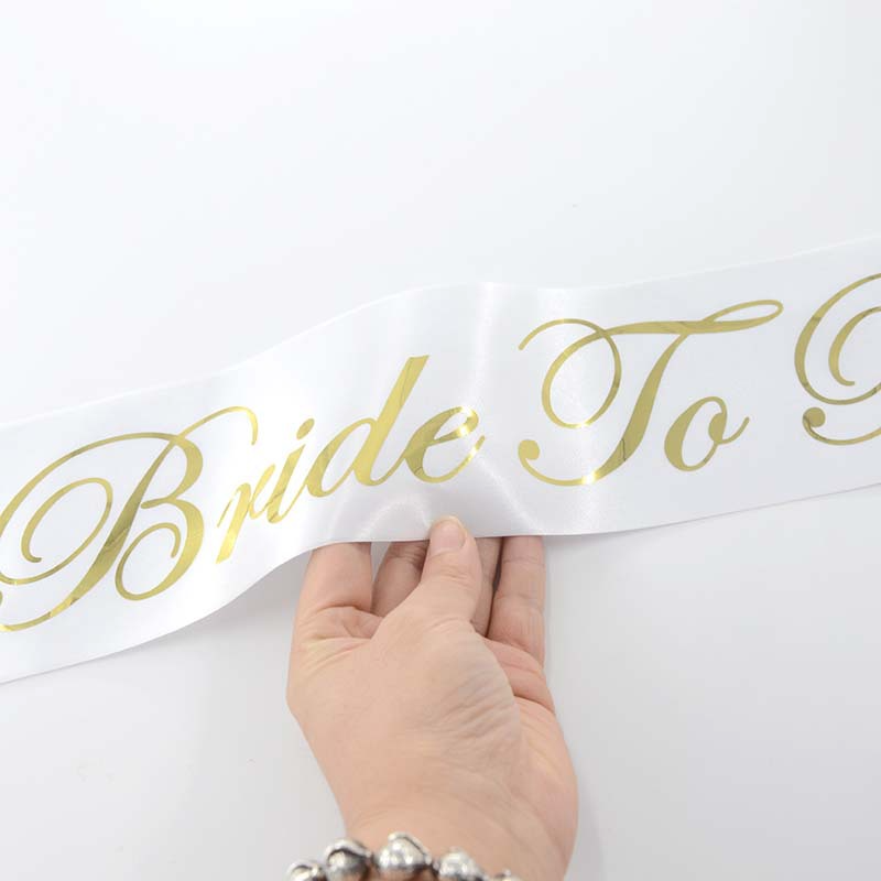 Bachelorette pre-wedding bachelor night party bride to be sash