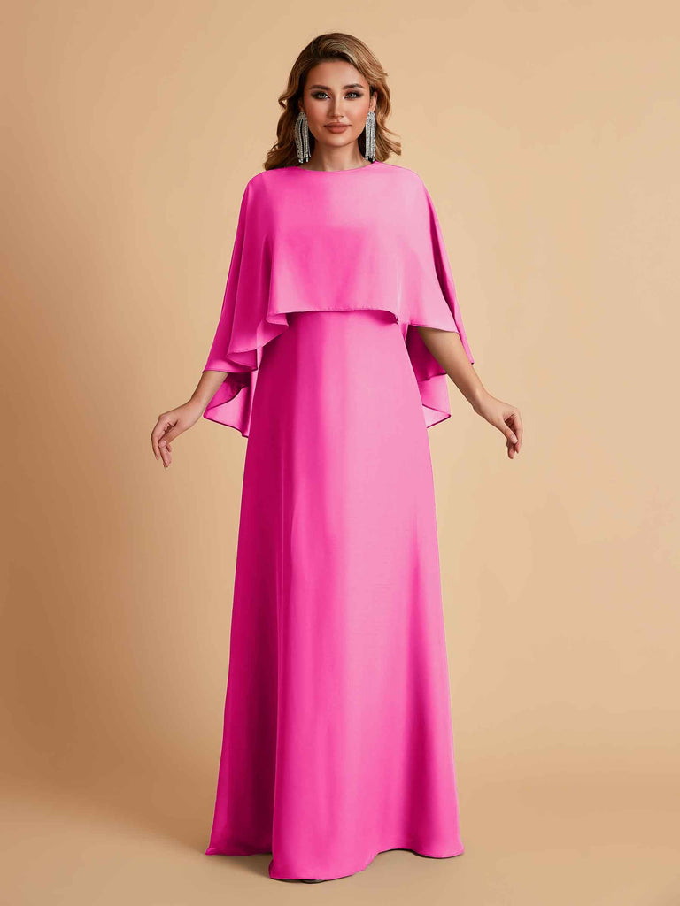 Elegant A-line Chiffon Long Sleeves Mother of the Brides Dresses Online