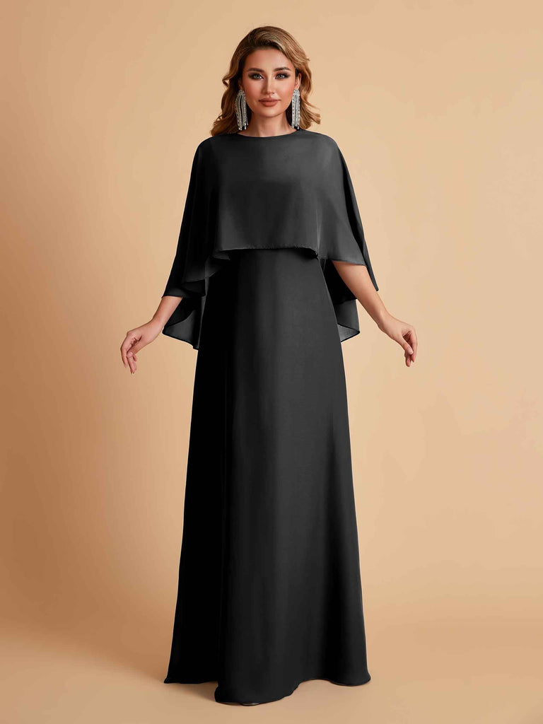 Elegant A-line Chiffon Long Sleeves Mother of the Brides Dresses Online