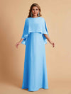 Elegant A-line Chiffon Long Sleeves Mother of the Brides Dresses Online