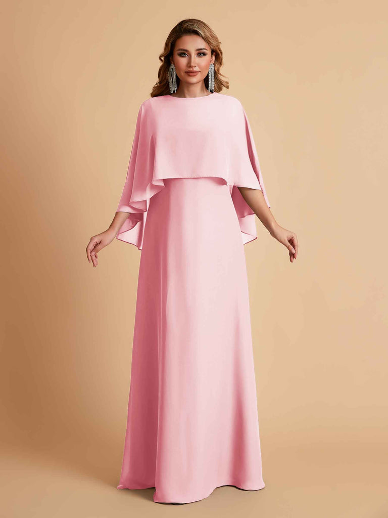 Elegant A-line Chiffon Long Sleeves Mother of the Brides Dresses Online
