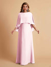 Elegant A-line Chiffon Long Sleeves Mother of the Brides Dresses Online