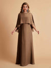 Elegant A-line Chiffon Long Sleeves Mother of the Brides Dresses Online