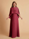 Elegant A-line Chiffon Long Sleeves Mother of the Brides Dresses Online