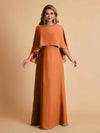 Elegant A-line Chiffon Long Sleeves Mother of the Brides Dresses Online