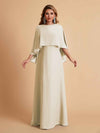Elegant A-line Chiffon Long Sleeves Mother of the Brides Dresses Online
