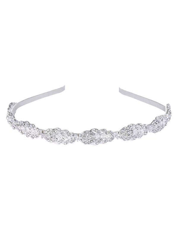 Bandeau de mariage en cristal strass floral Coiffes de mariée Bandeau de mariée