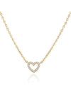 Collier coeur infini en zircone cubique pour femme