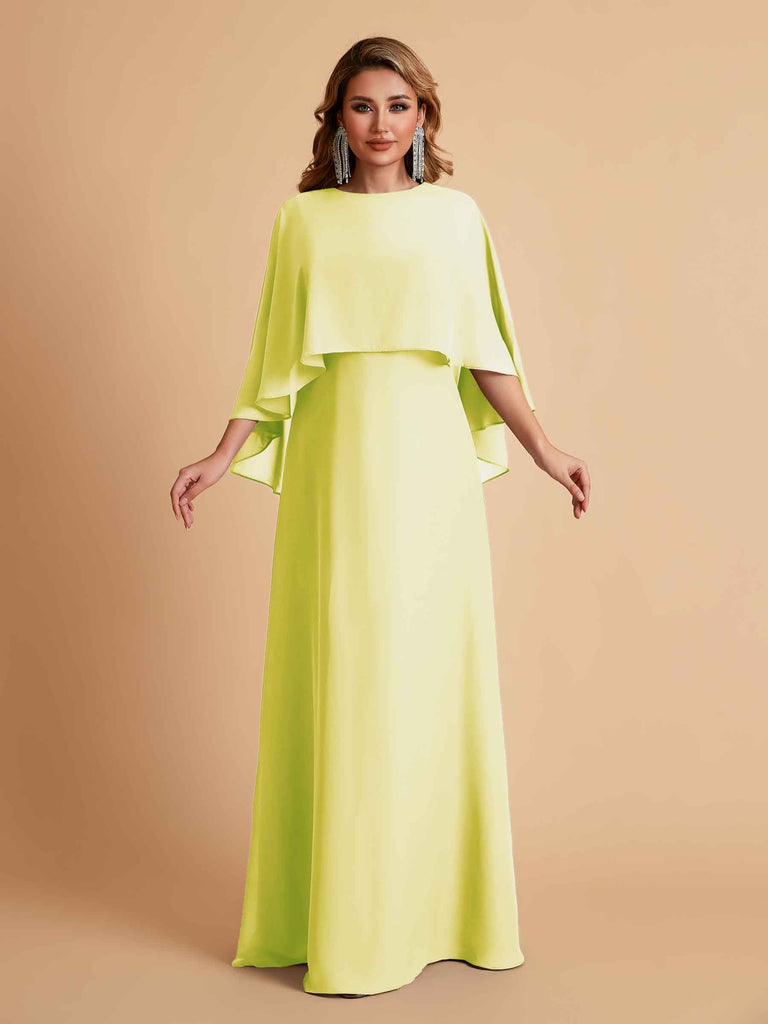 Elegant A-line Chiffon Long Sleeves Mother of the Brides Dresses Online