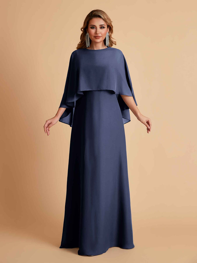 Elegant A-line Chiffon Long Sleeves Mother of the Brides Dresses Online