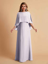 Elegant A-line Chiffon Long Sleeves Mother of the Brides Dresses Online