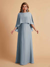 Elegant A-line Chiffon Long Sleeves Mother of the Brides Dresses Online