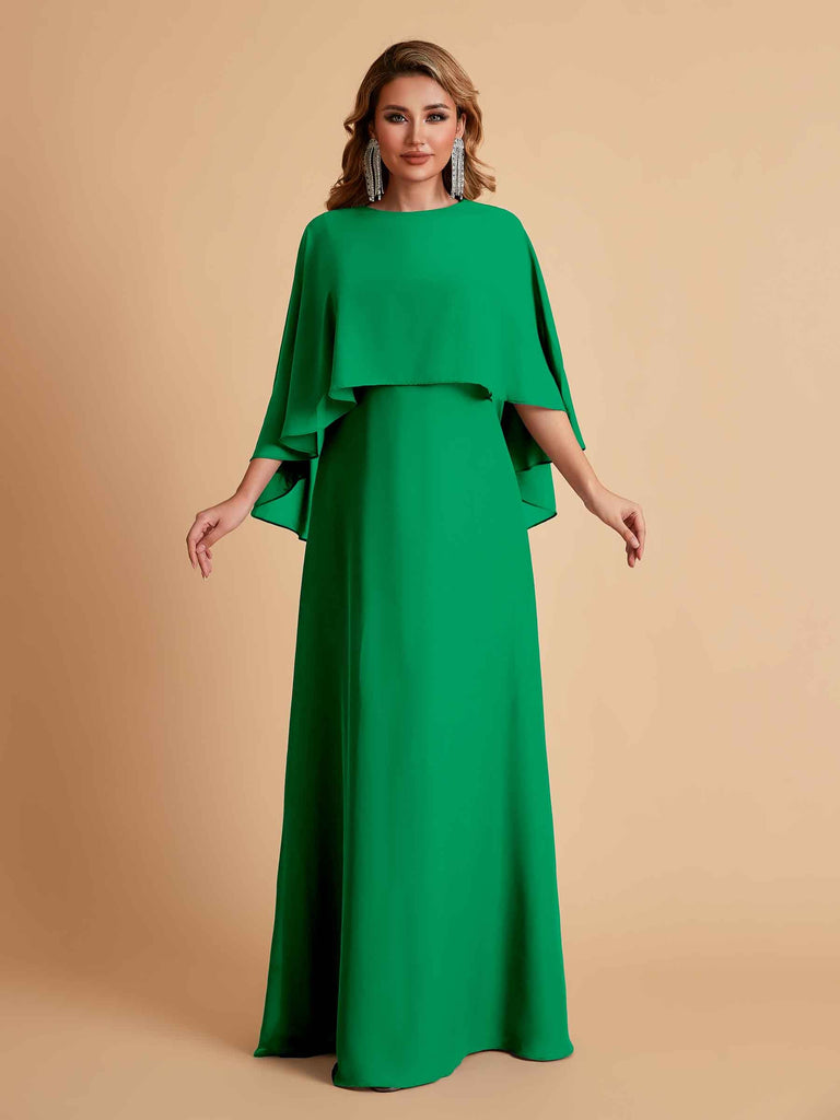 Elegant A-line Chiffon Long Sleeves Mother of the Brides Dresses Online