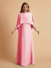 Elegant A-line Chiffon Long Sleeves Mother of the Brides Dresses Online