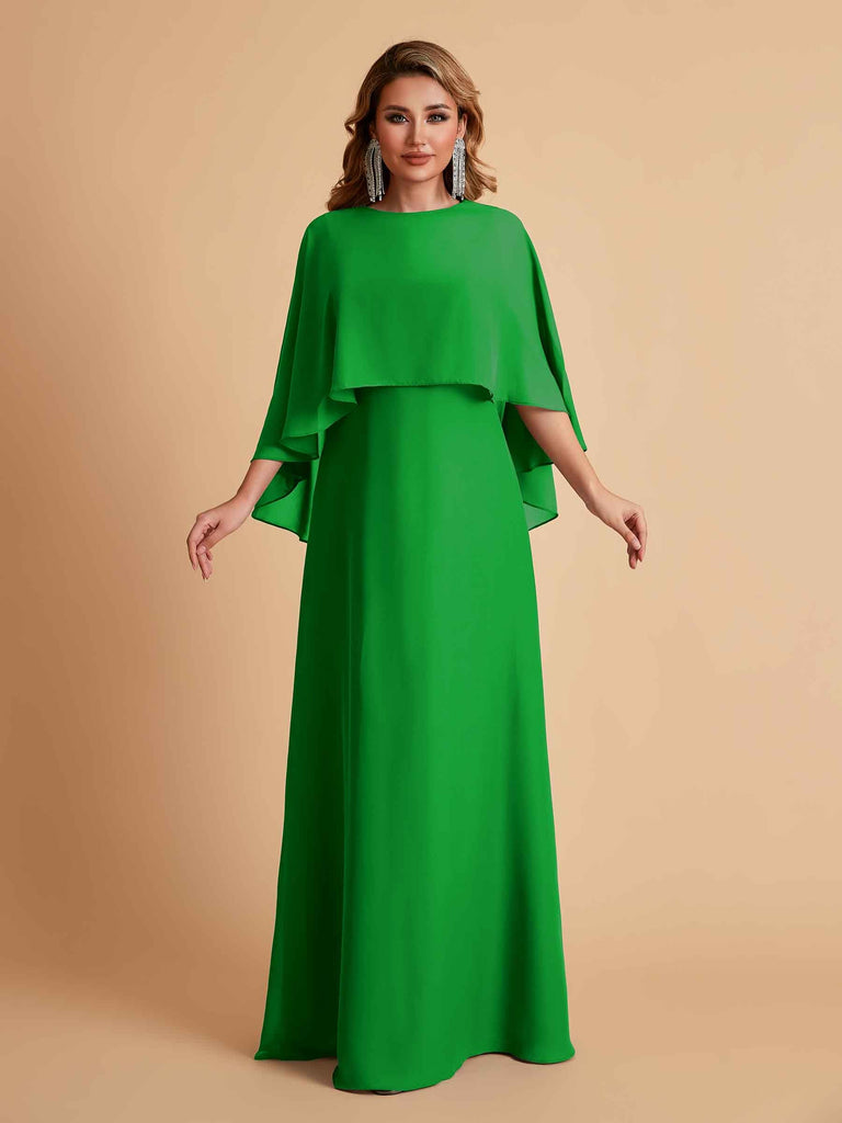 Elegant A-line Chiffon Long Sleeves Mother of the Brides Dresses Online