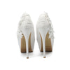 Women's Wedding Shoes Decorative Heel Wedding Heels Bridal Shoes