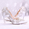 Crystal Heel Prom Evening Rhinestone Bridal Bridesmaid Shoes Evening Shoes