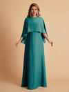 Elegant A-line Chiffon Long Sleeves Mother of the Brides Dresses Online