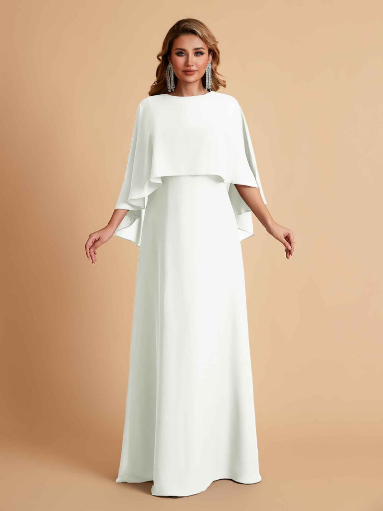 Elegant A-line Chiffon Long Sleeves Mother of the Brides Dresses Online