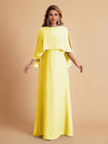 Elegant A-line Chiffon Long Sleeves Mother of the Brides Dresses Online