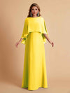 Elegant A-line Chiffon Long Sleeves Mother of the Brides Dresses Online