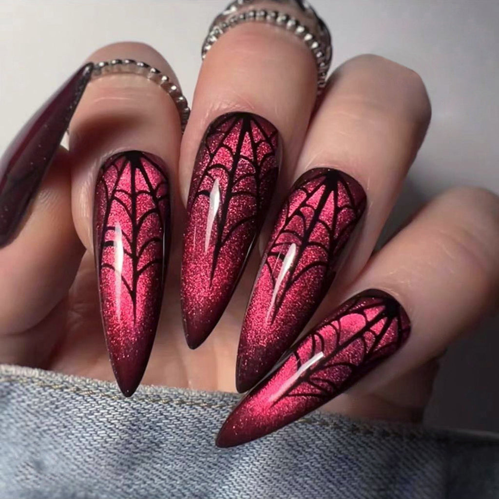 Nail art Halloween Ongles fantômes Fantôme Long