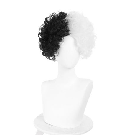 Bonnets de perruques de cheveux bouclés ondulés pour femmes, perruques synthétiques pour fête d'Halloween