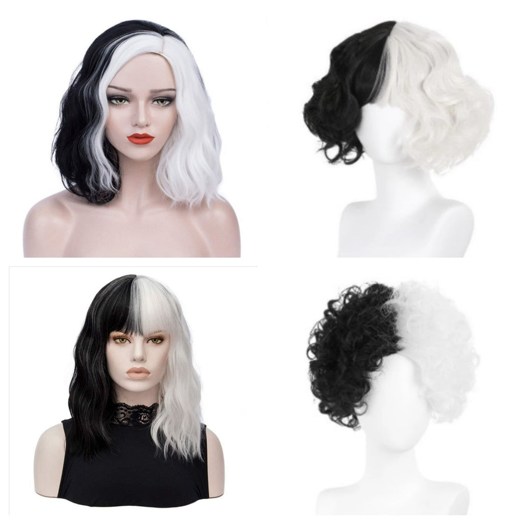 Bonnets de perruques de cheveux bouclés ondulés pour femmes, perruques synthétiques pour fête d'Halloween