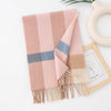 Thickened autumn and winter plaid 100% wool scarf atmosphere sense women's versatile fashion warm neck comfort shawl