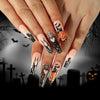 Nail art Halloween Ongles fantômes Fantôme Long