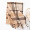 Thickened autumn and winter plaid 100% wool scarf atmosphere sense women's versatile fashion warm neck comfort shawl