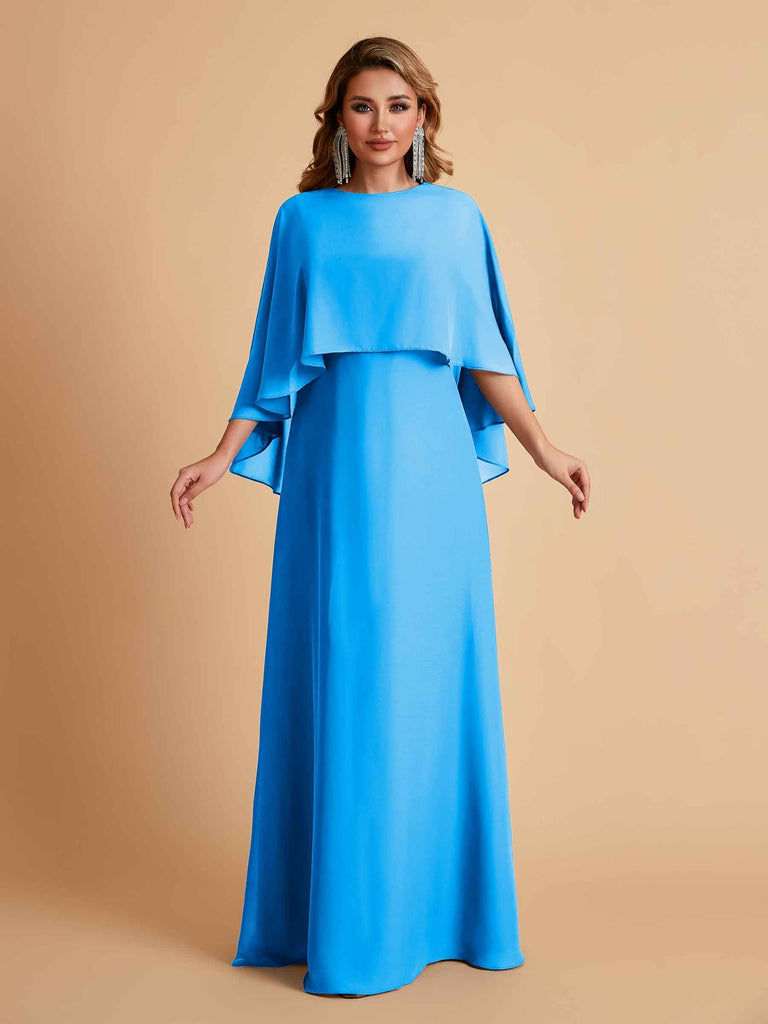 Elegant A-line Chiffon Long Sleeves Mother of the Brides Dresses Online