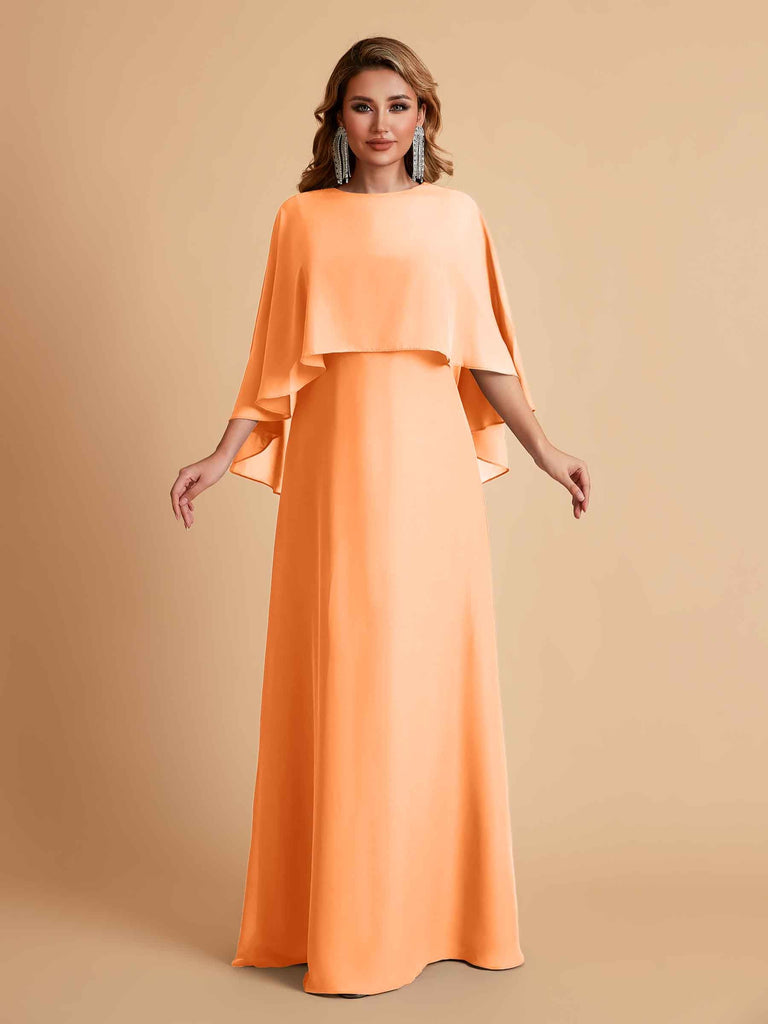Elegant A-line Chiffon Long Sleeves Mother of the Brides Dresses Online