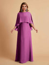 Elegant A-line Chiffon Long Sleeves Mother of the Brides Dresses Online