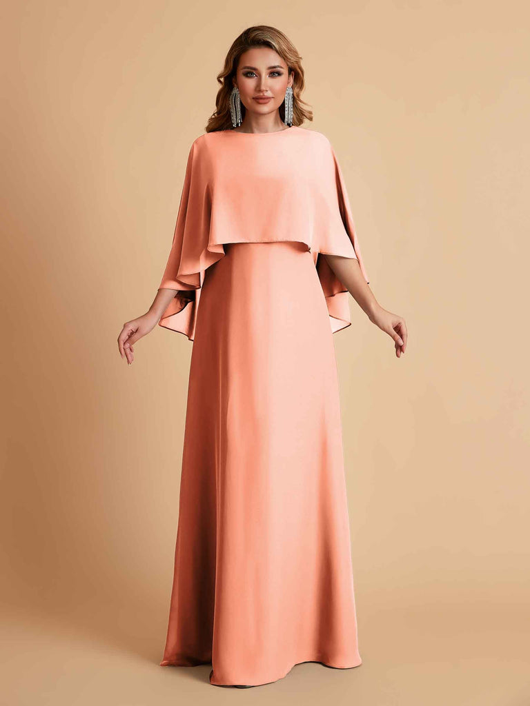 Elegant A-line Chiffon Long Sleeves Mother of the Brides Dresses Online