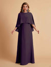 Elegant A-line Chiffon Long Sleeves Mother of the Brides Dresses Online