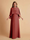 Elegant A-line Chiffon Long Sleeves Mother of the Brides Dresses Online