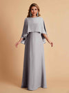 Elegant A-line Chiffon Long Sleeves Mother of the Brides Dresses Online