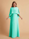 Elegant A-line Chiffon Long Sleeves Mother of the Brides Dresses Online