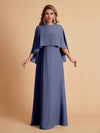 Elegant A-line Chiffon Long Sleeves Mother of the Brides Dresses Online