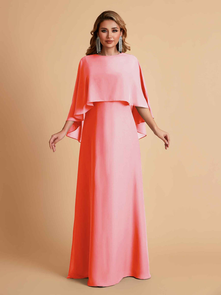 Elegant A-line Chiffon Long Sleeves Mother of the Brides Dresses Online