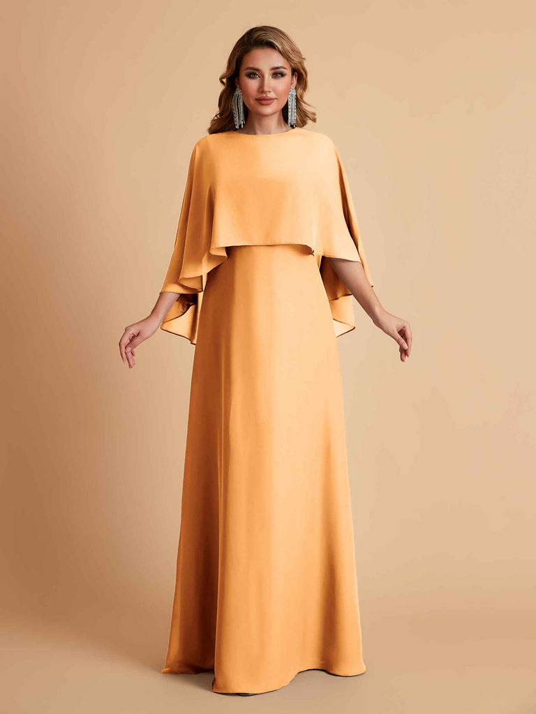 Elegant A-line Chiffon Long Sleeves Mother of the Brides Dresses Online